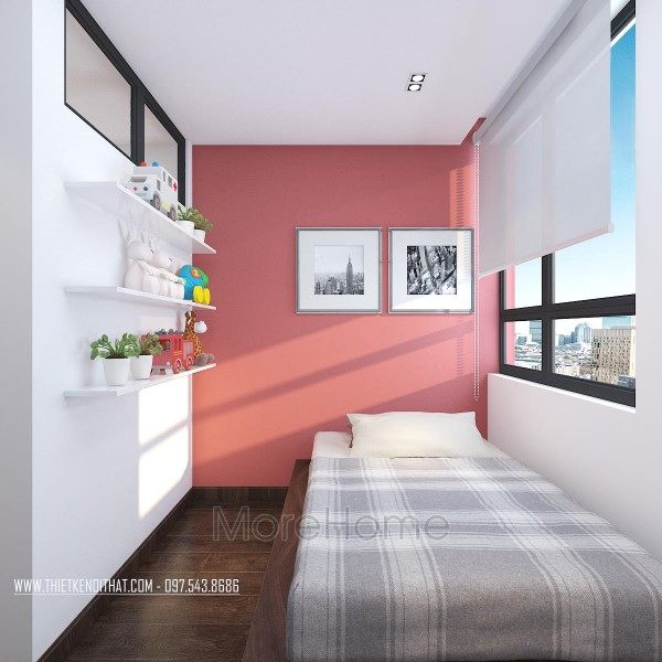 Thiết kế nội thất phòng ngủ chung cư Home City